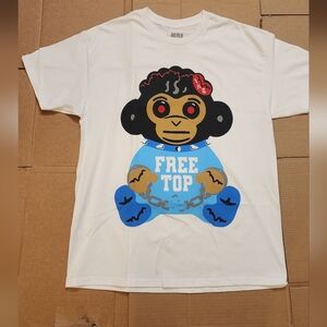 Kids White Graphic T-Shirt